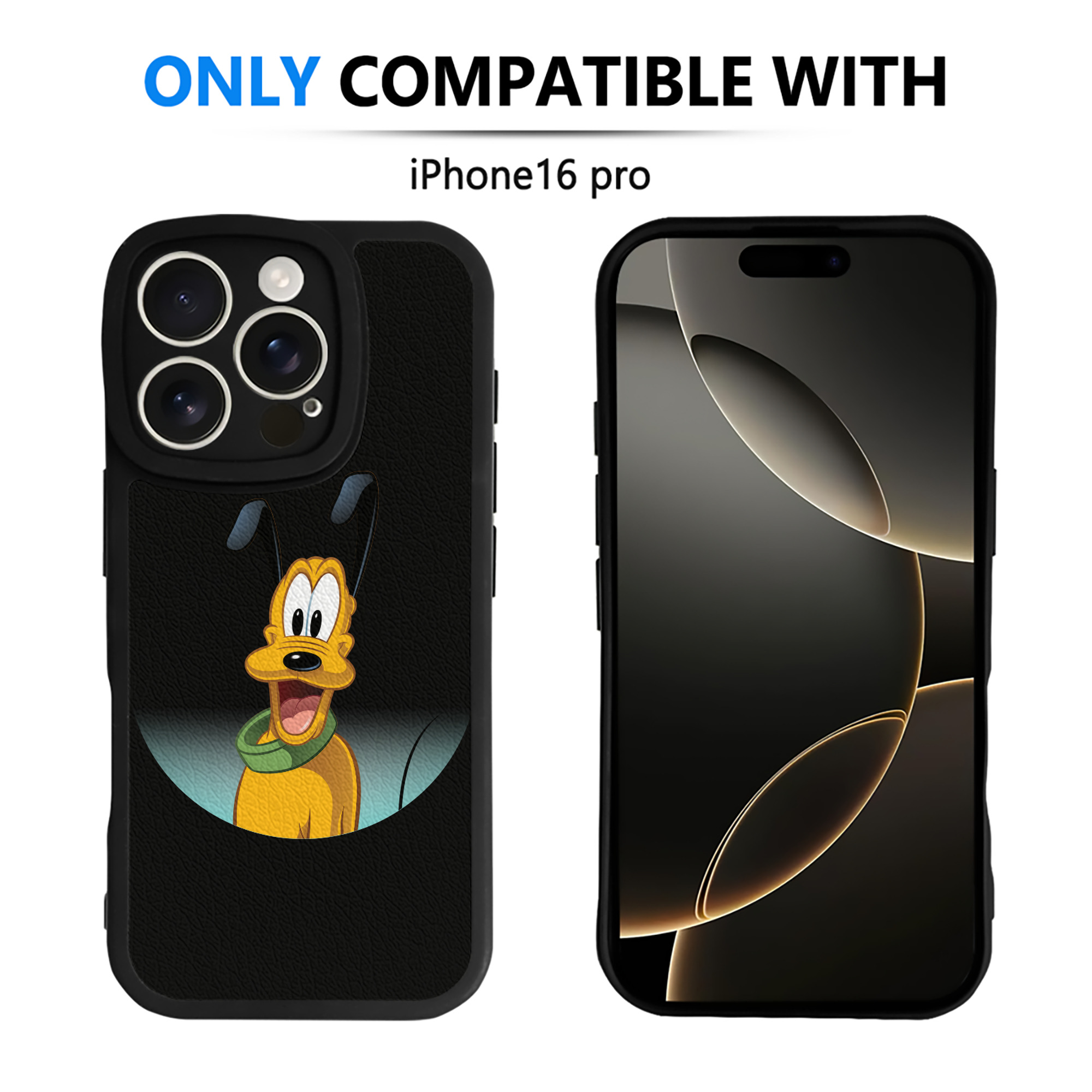（画像用） ミッキーマウス Mickey Mouse 【iPhone 16シリーズ対応】シリコンスマホケース（レザー調） 材質：シリコン